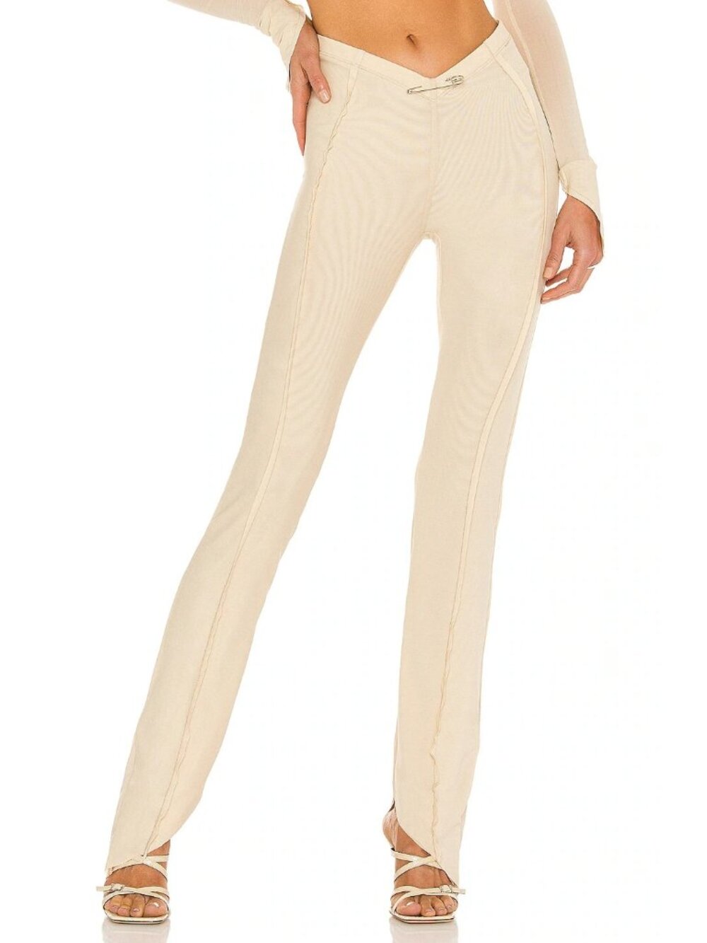 SAMI MIRO VINTAGE Asymmetric Pants in Nude